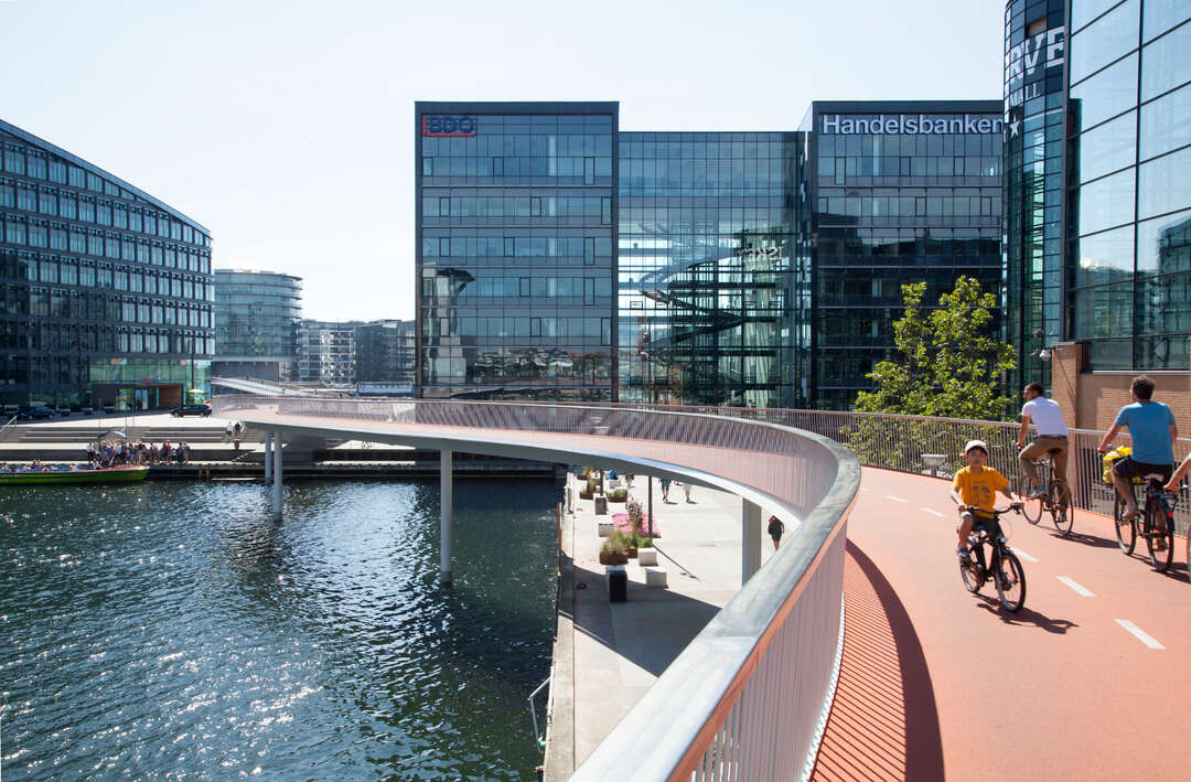 Bike path in Copenhagen